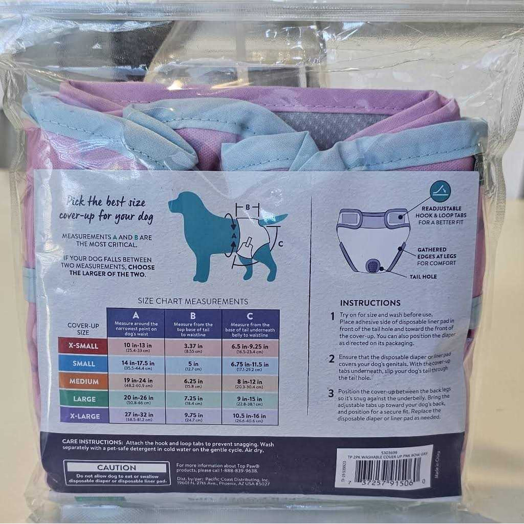 Washable Pink Diaper Cover Ups for Pets S844561