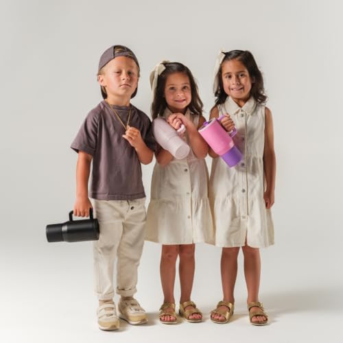 40 oz Insulated Water Bottle with Handle and Flip Straw V72440
