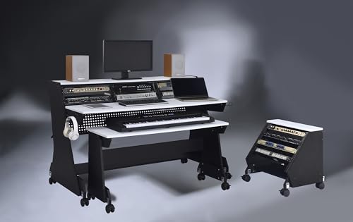 88 Keys Music Studio Desk Workstation with Rack Cabinet U8618