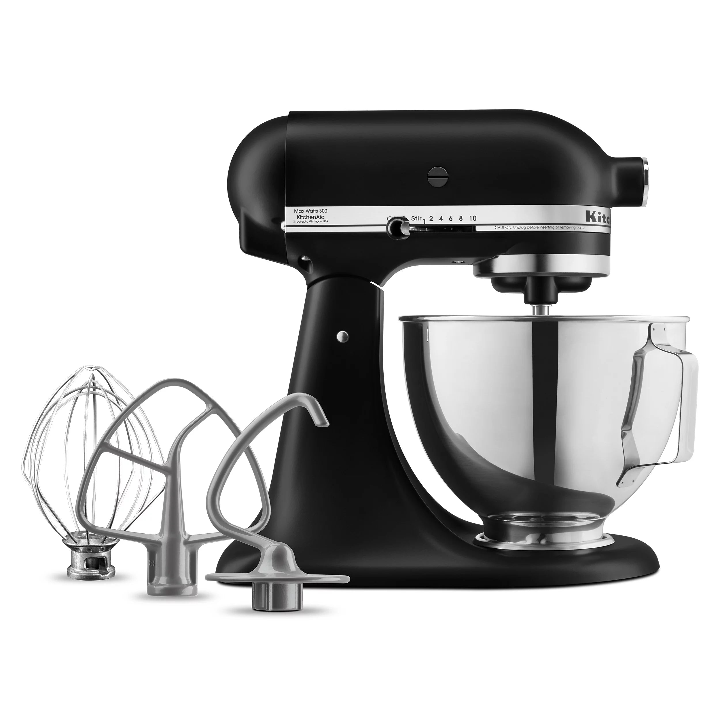 4.5 Quart Tilt-Head Stand Mixer, Black Matte C104