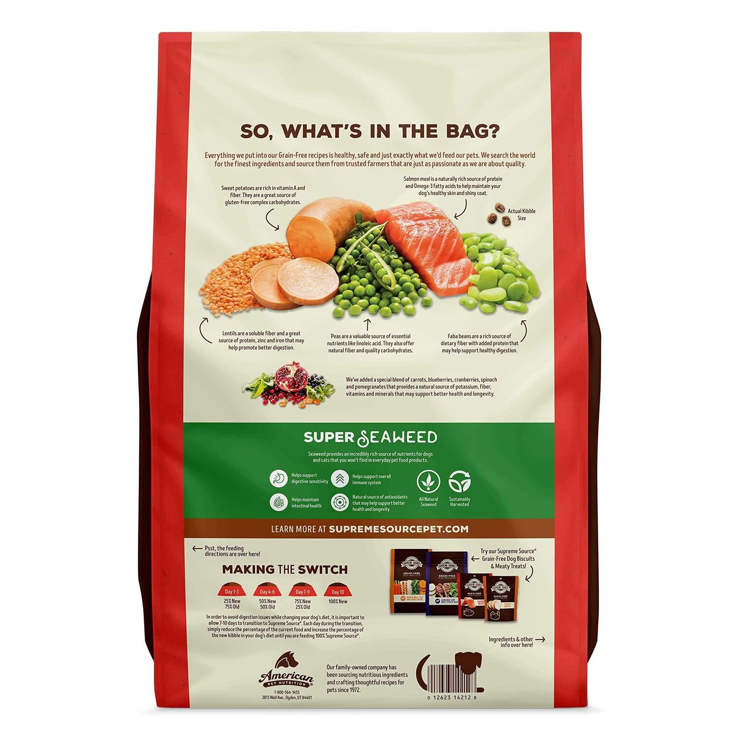 Grain Free Meal and Sweet Potato Recipe Dog Food I88367