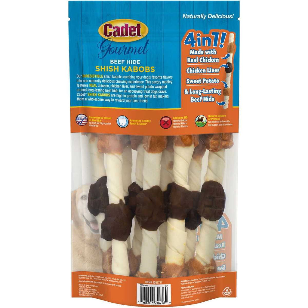 Beef Hide Shish Kabobs Dog Treats K44308