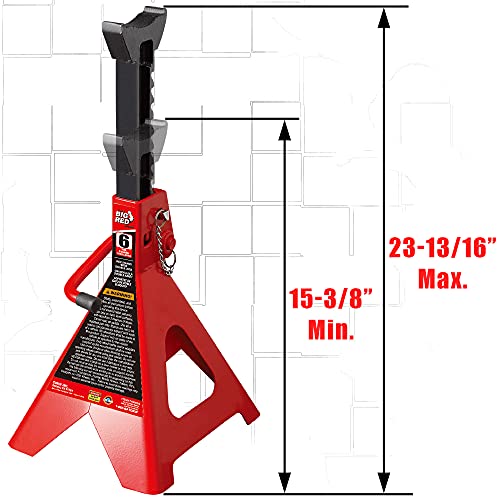 Steel Jack Stands 3 Ton Capacity Car Lifting Stand, 1 Pair Q5846
