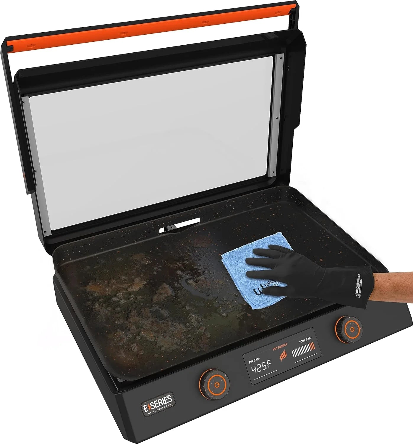 22 Inch Electric Griddle Nonstick with Lid, Tabletop with Accessories and Gloves R3911