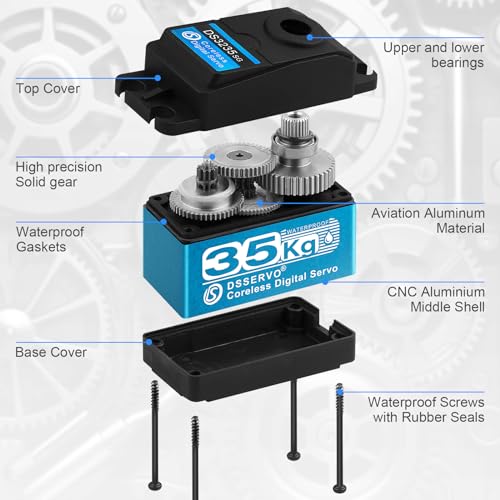 Waterproof Metal Gear Digital Servo 25T for RC Robot DIY F455605