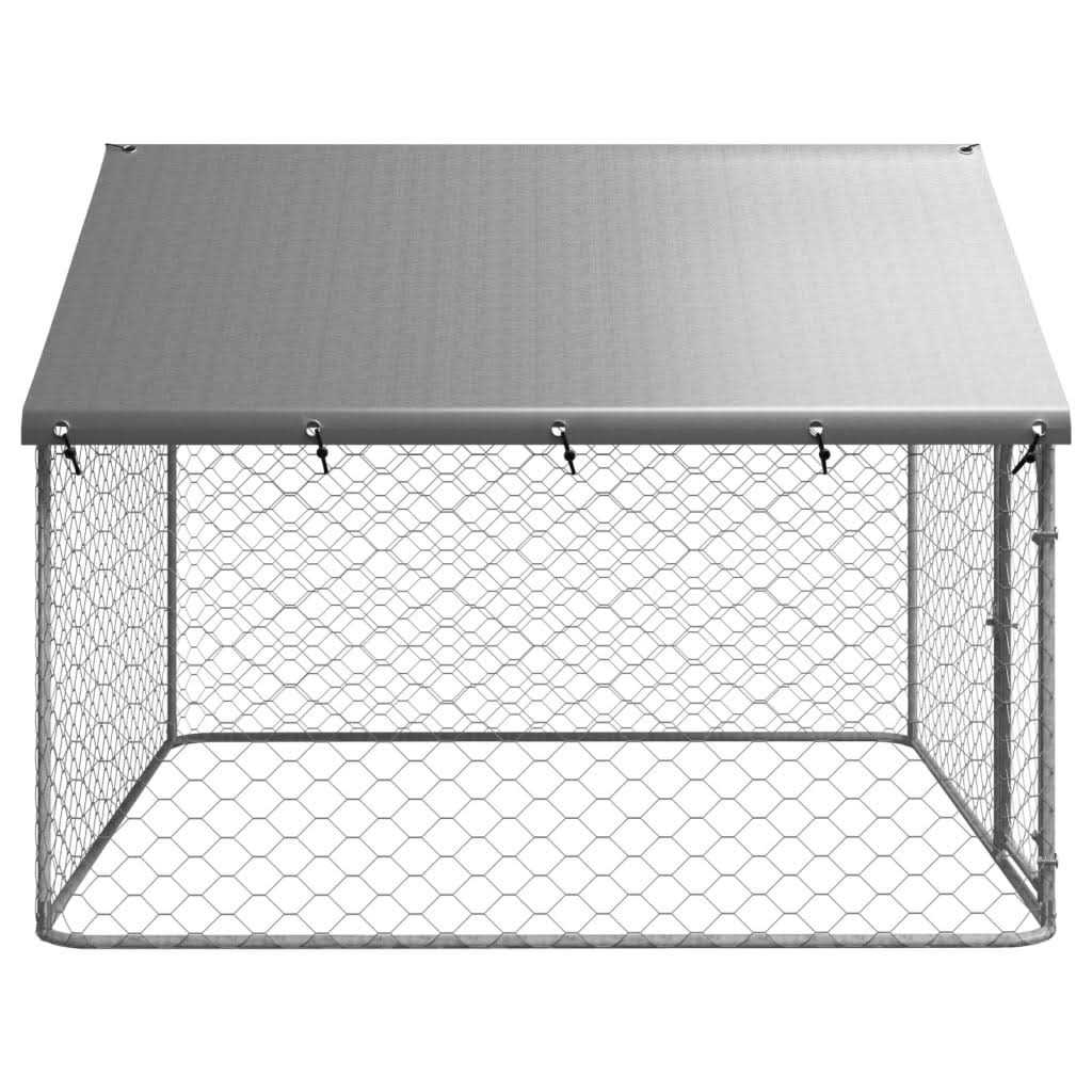 Outdoor Dog Kennel with Roof C5686