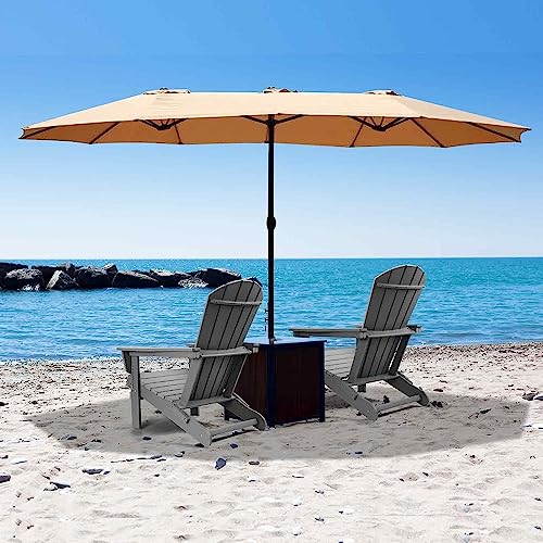 Folding Adirondack Chairs Set of 2, Weather Resistant with Cup Holder D8037