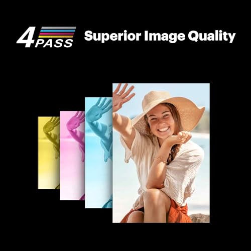 Portable Photo Printer with 68 Sheets Bundle, White I22234