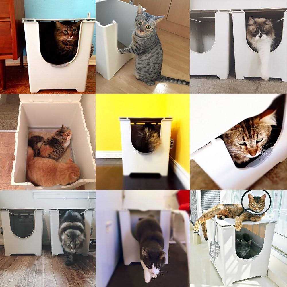 Flip Litter Box with Scoop and Reusable Liner L199514