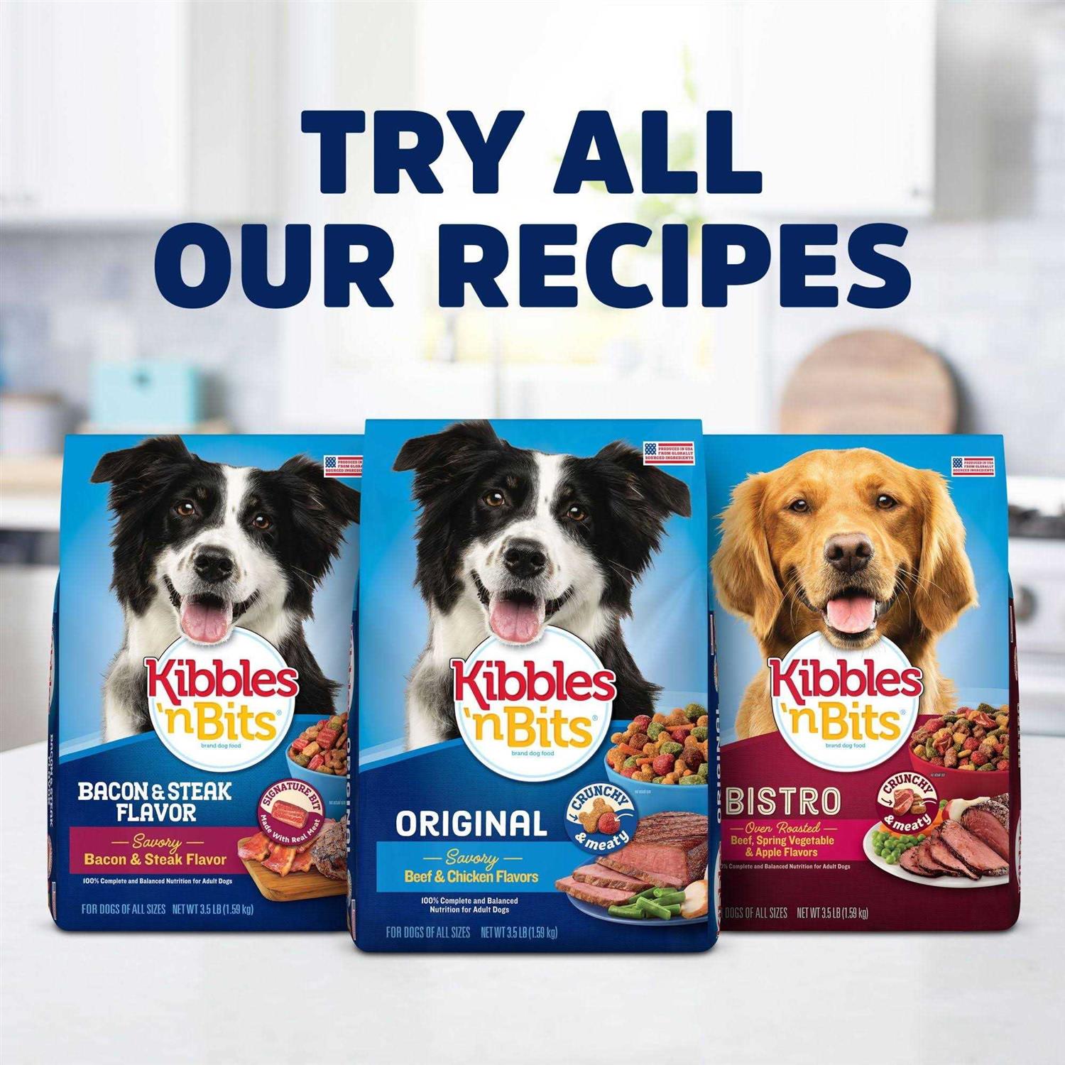 Mini Bits Bacon & Steak Flavor Dry Dog Food for Small Breeds V93079