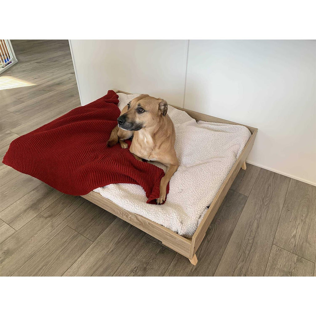 Raised Wooden Dog Bed Frame L89081
