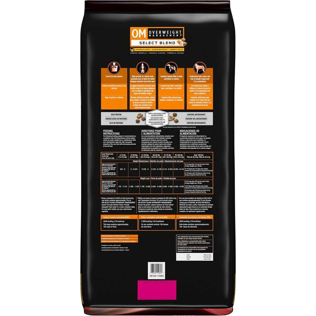 Overweight Management Dry Dog Food L31714