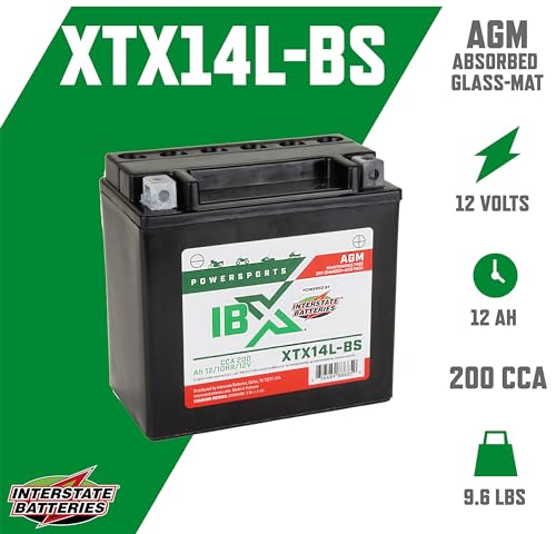 12V 18Ah Powersports Battery 230CCA AGM Rechargeable R50276
