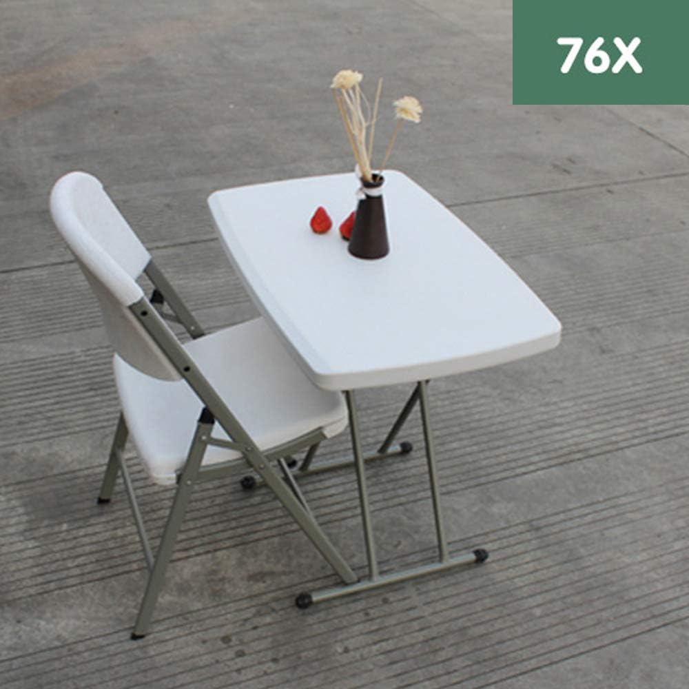 Lightweight Folding Table for Small Spaces, White S2383