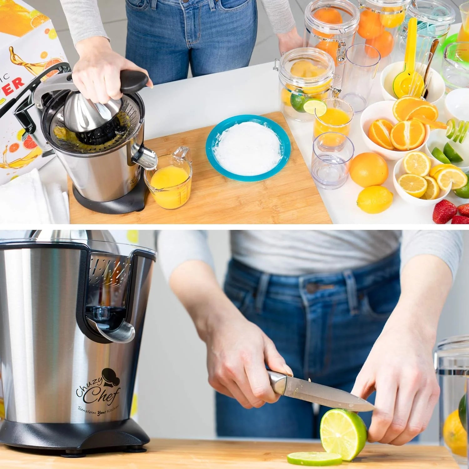 Electric Citrus Juicer with Anti-Drip Press, 300W E499863