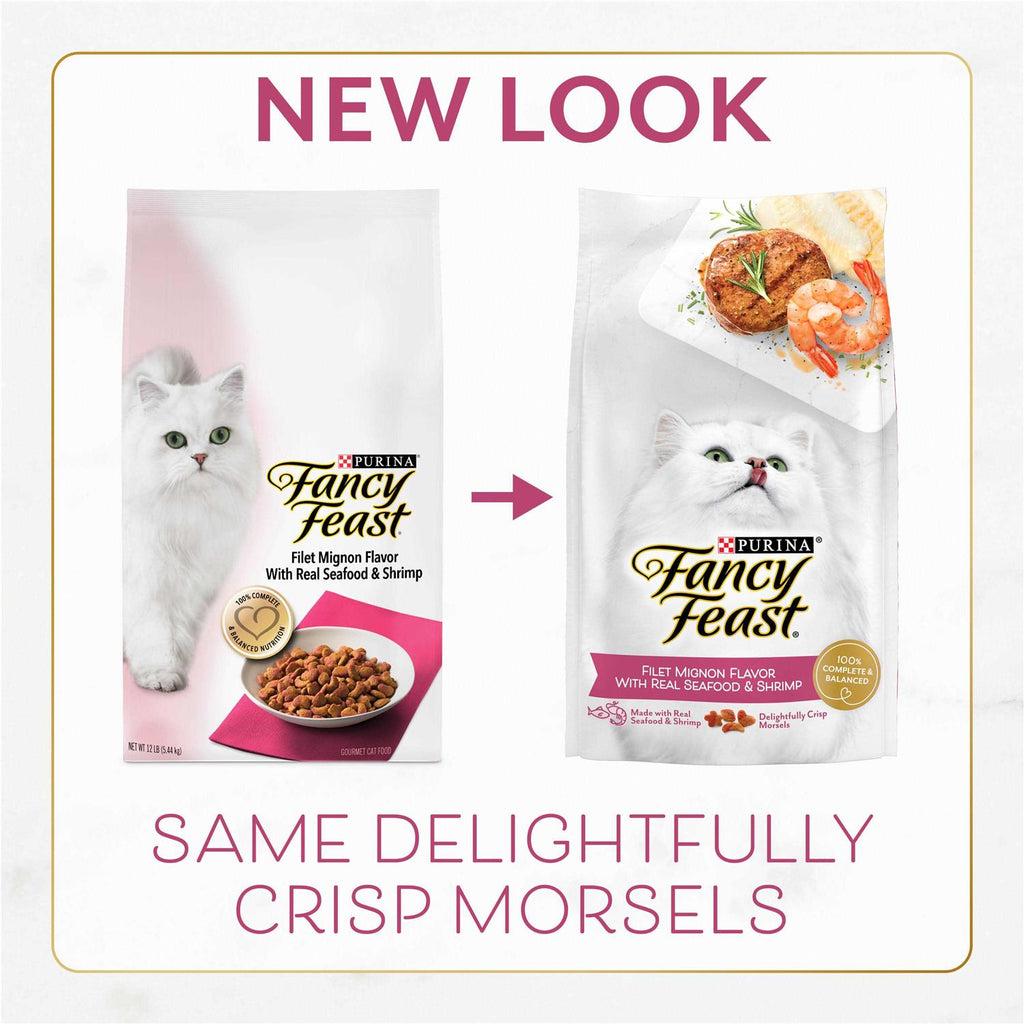 Dry Cat Food Filet Mignon Flavor with Seafood & Shrimp L4573