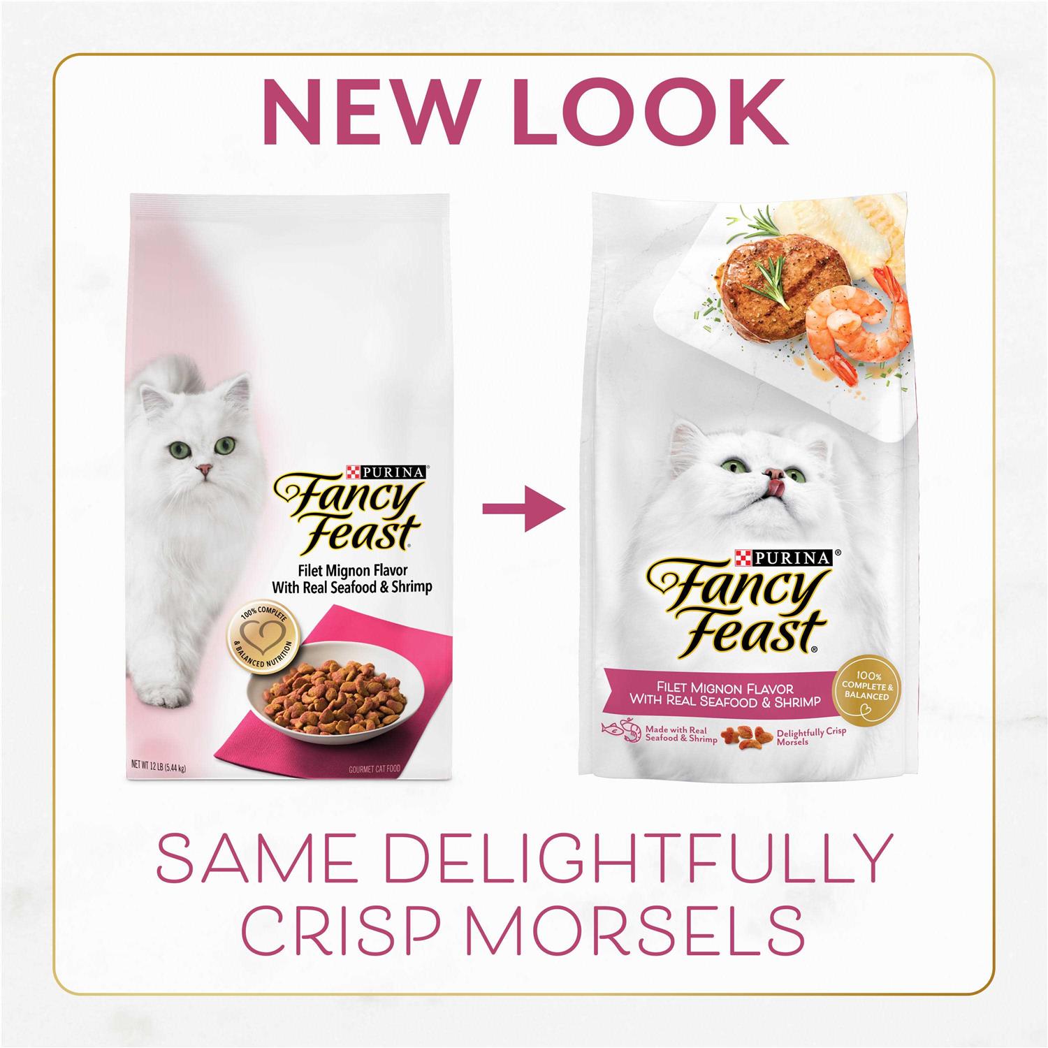 Dry Cat Food Filet Mignon Flavor with Seafood & Shrimp L4573