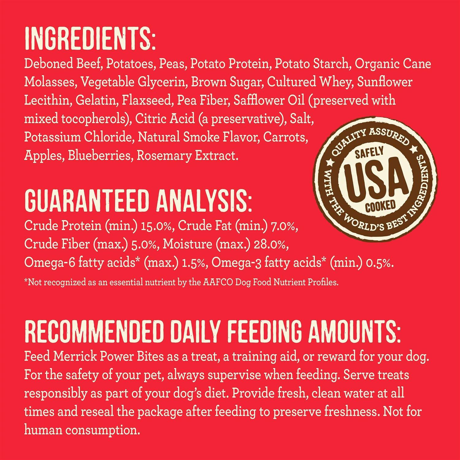 Real Beef Power Bites Dog Treats T94990