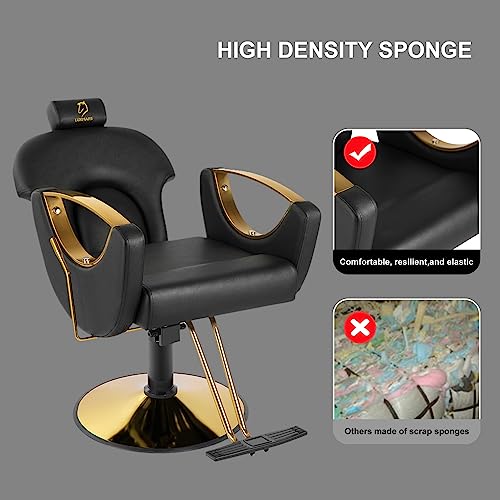 Pink Hydraulic Reclining Barber Salon Chair P872