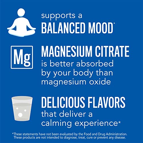 Magnesium Citrate Supplement Drink Mix Powder, Unflavored, 16 oz E68573