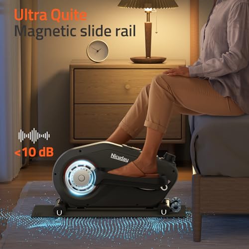 Under Desk Elliptical, Quiet Foot Pedal Exerciser for Home Use L971