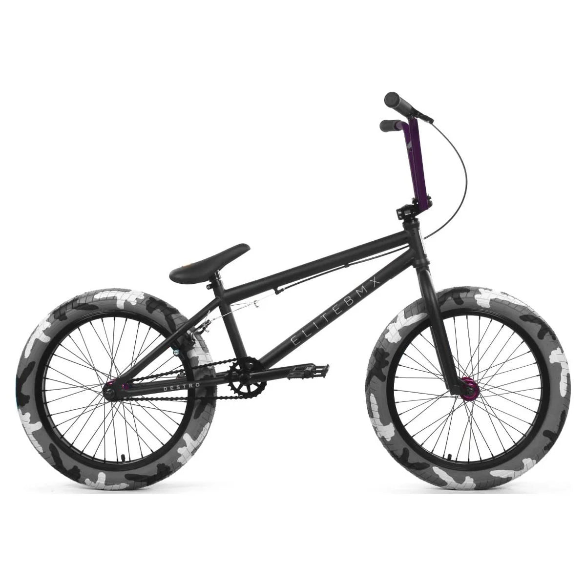 BMX Bike 20 Inch, Black Camo and Purple K127111