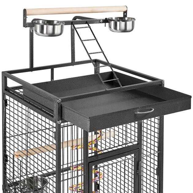 Rolling Parrot Cage with Playtop B539632