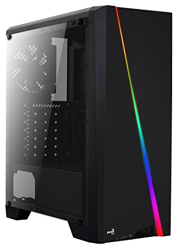 Mid Tower PC Case with Acrylic Side Window, Black W1965