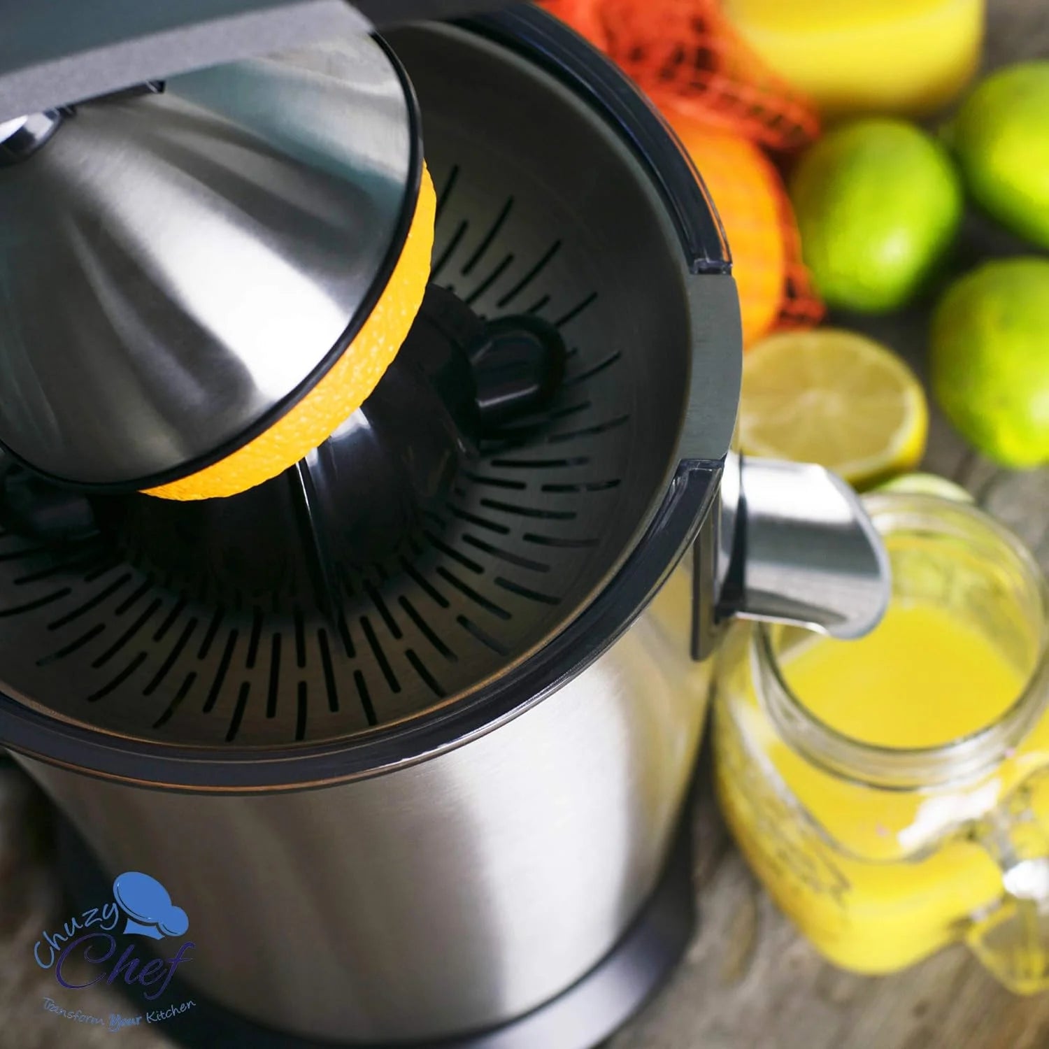Electric Citrus Juicer with Anti-Drip Press, 300W E499863