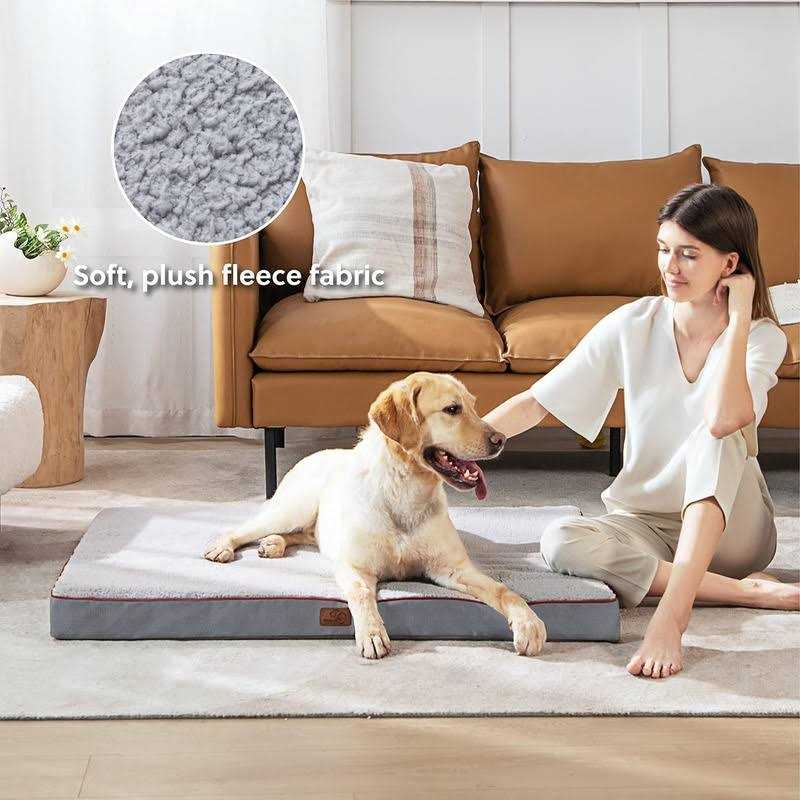 Orthopedic Waterproof Dog Bed for Large Dogs with Removable Washable Cover X84912