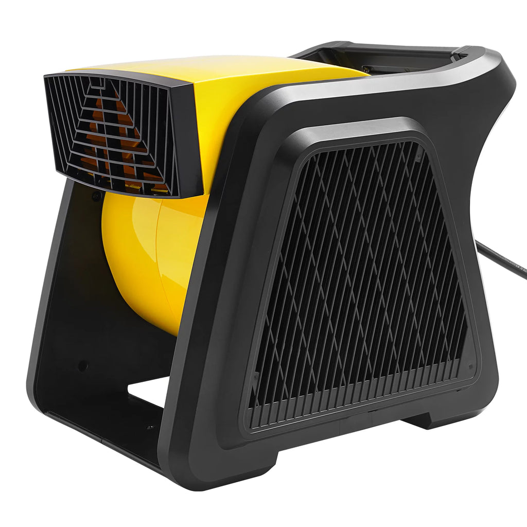 600 CFM 3-Speed Pivoting Floor Blower Fan with Timer and Power Outlet Q847