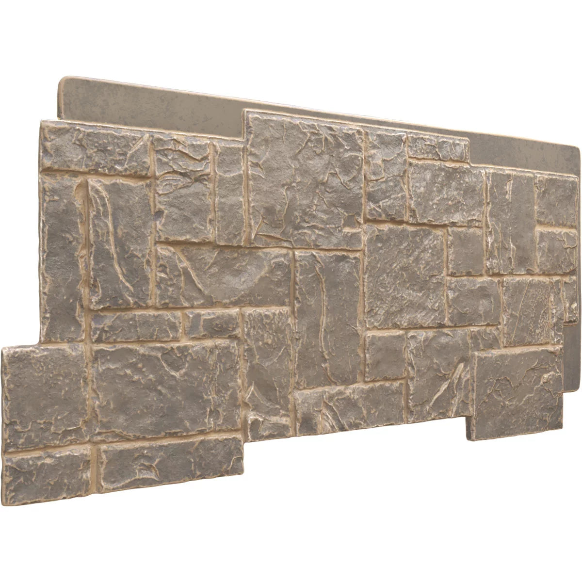 49"W x 24 1/2"H Stacked Stone Faux Siding Panel P52129