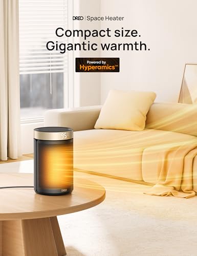 Portable Space Heater for Indoor Use with Thermostat and Remote S513