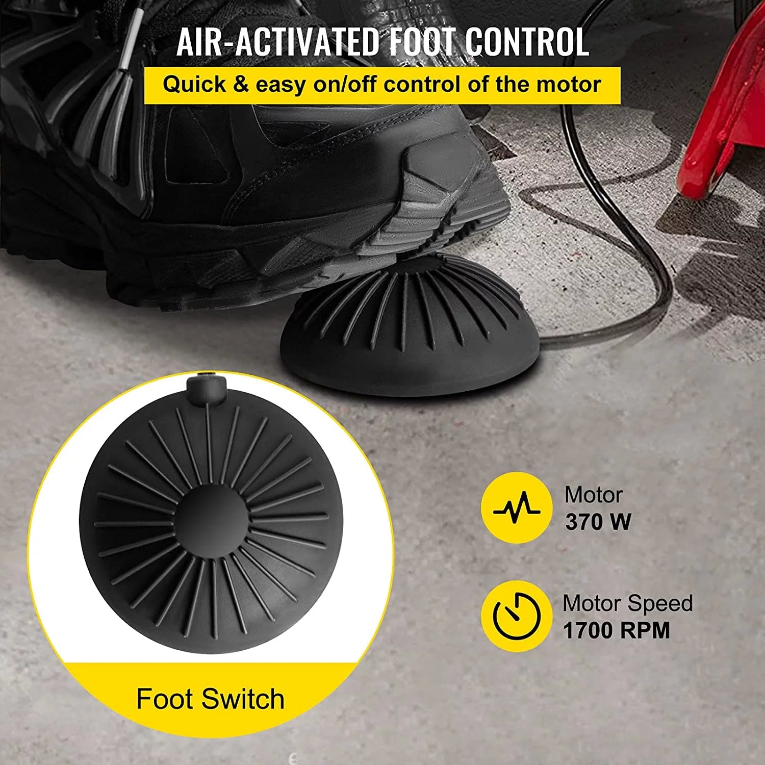 Drain Cleaner Machine 75ft, 370W for 1" to 4" Pipes V91831
