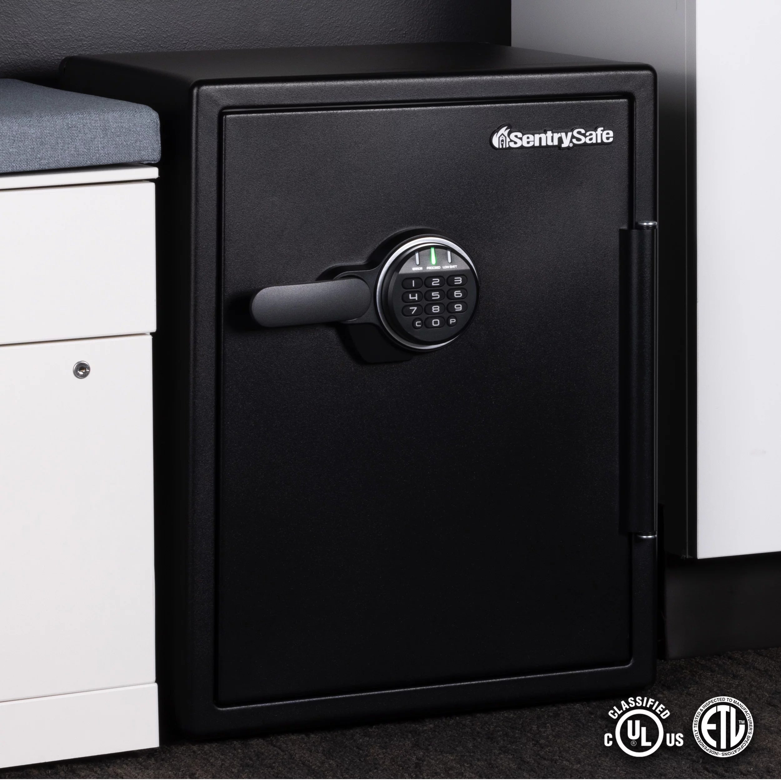 Water and Fire-Resistant Safe with Digital Keypad Lock, 2.0 cu. ft. N1435