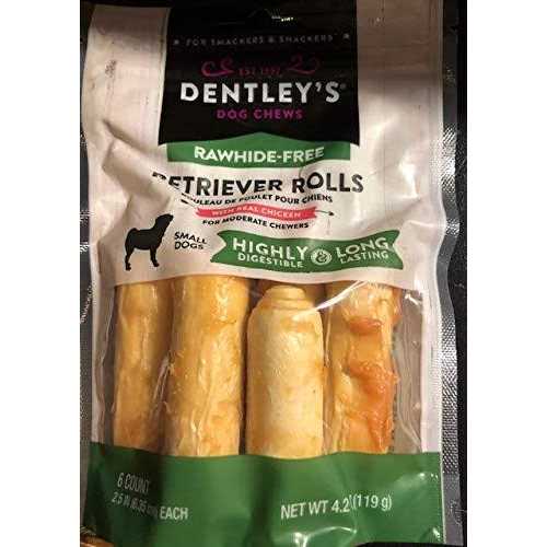 Rawhide-Free Retriever Rolls Small Dog Treats Chicken G552