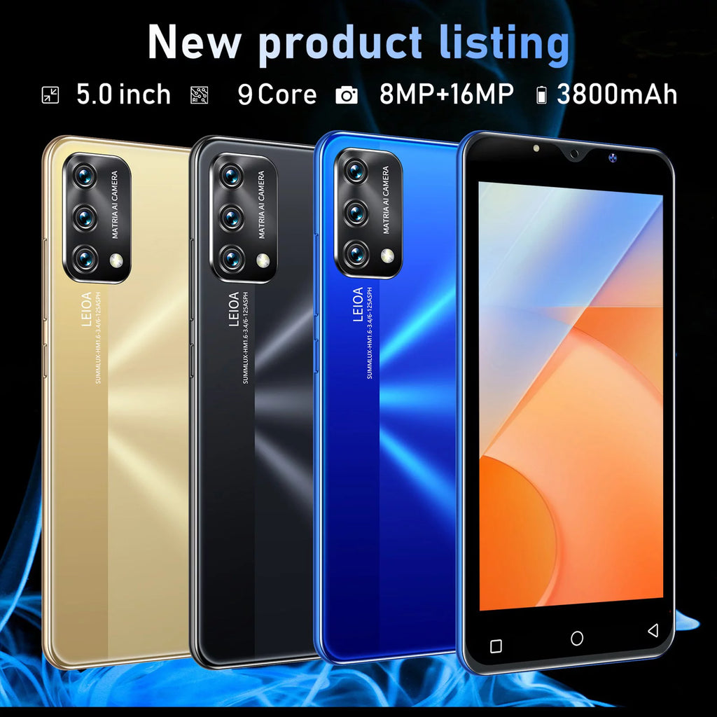 Unlocked Smartphone Dual SIM 5 Inch 3800mAh Face ID Fingerprint GSM 3G X930