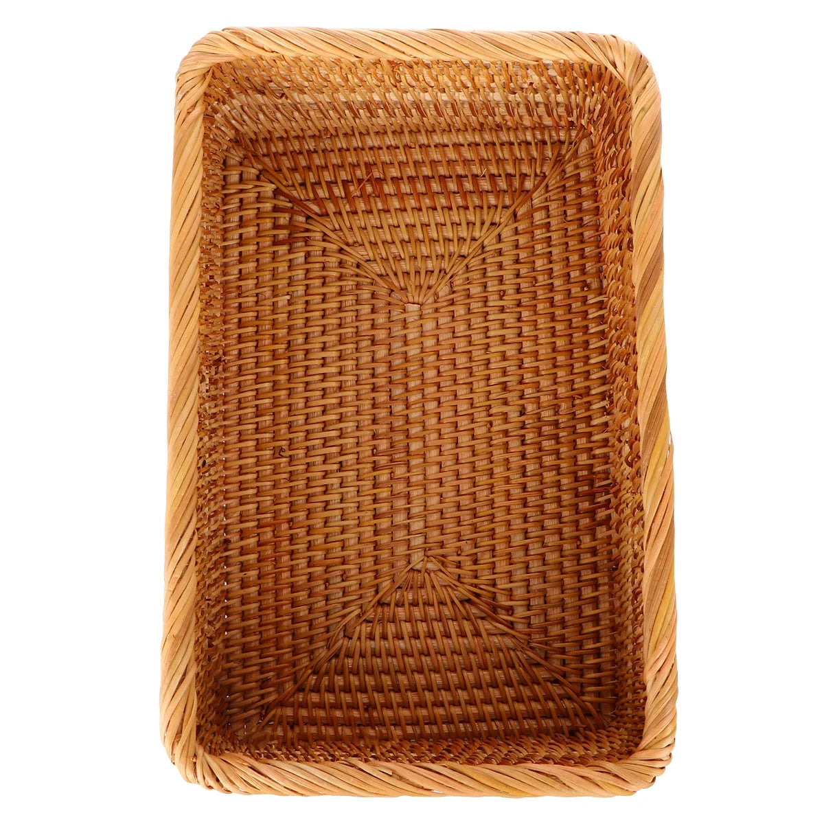 Wicker Basket with Lid Storage Box Y5989