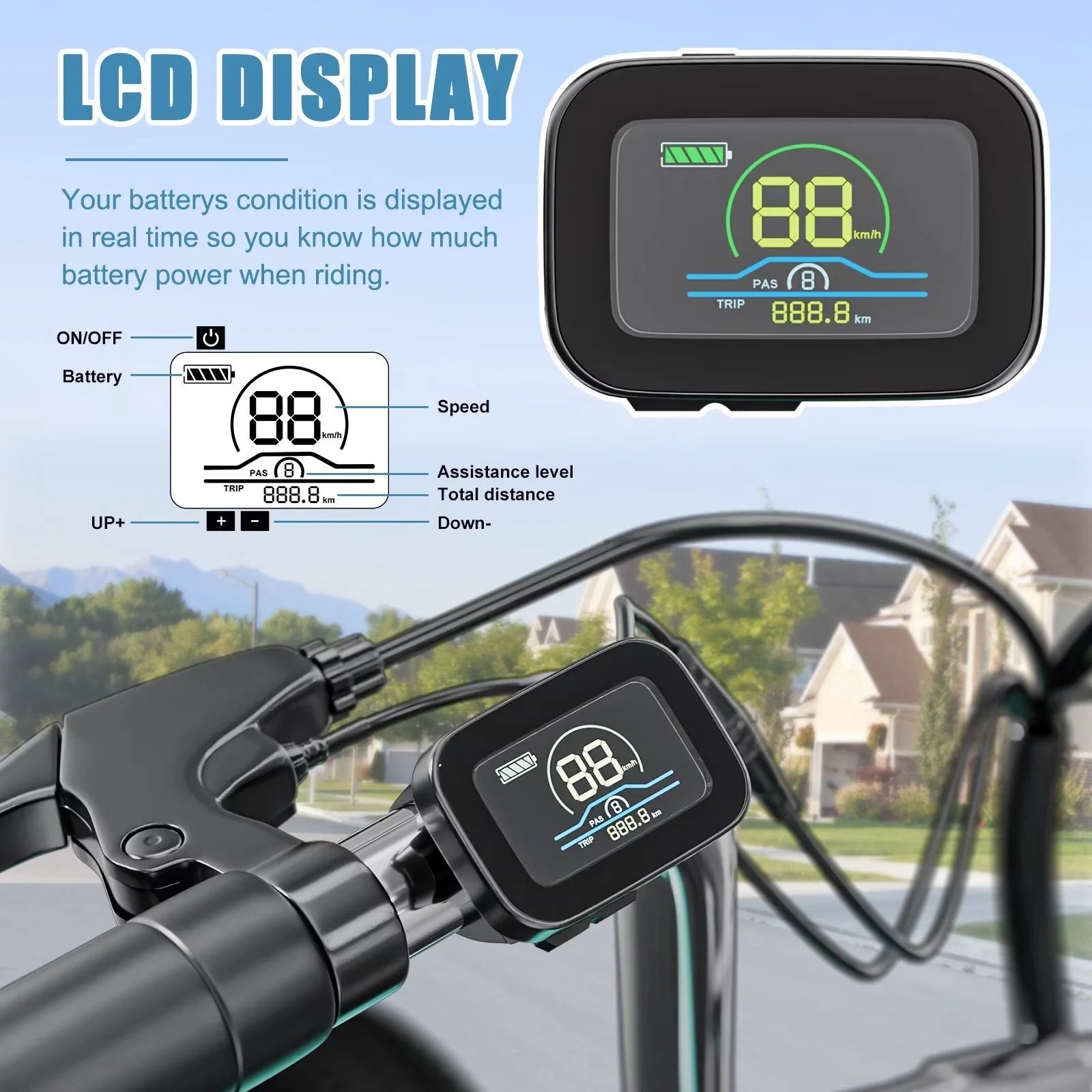 24" 350W 36V 7-Speed Electric Tricycle for Adults with Basket and LED Headlight J133702