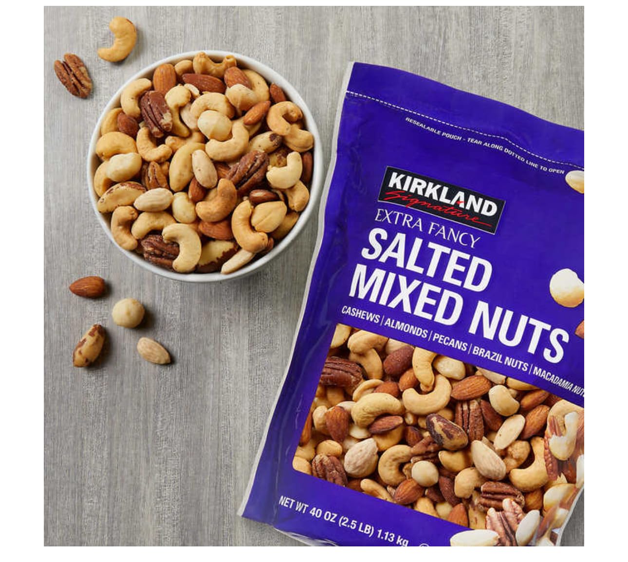 Salted Mixed Nuts, 2.5 lbs O563010