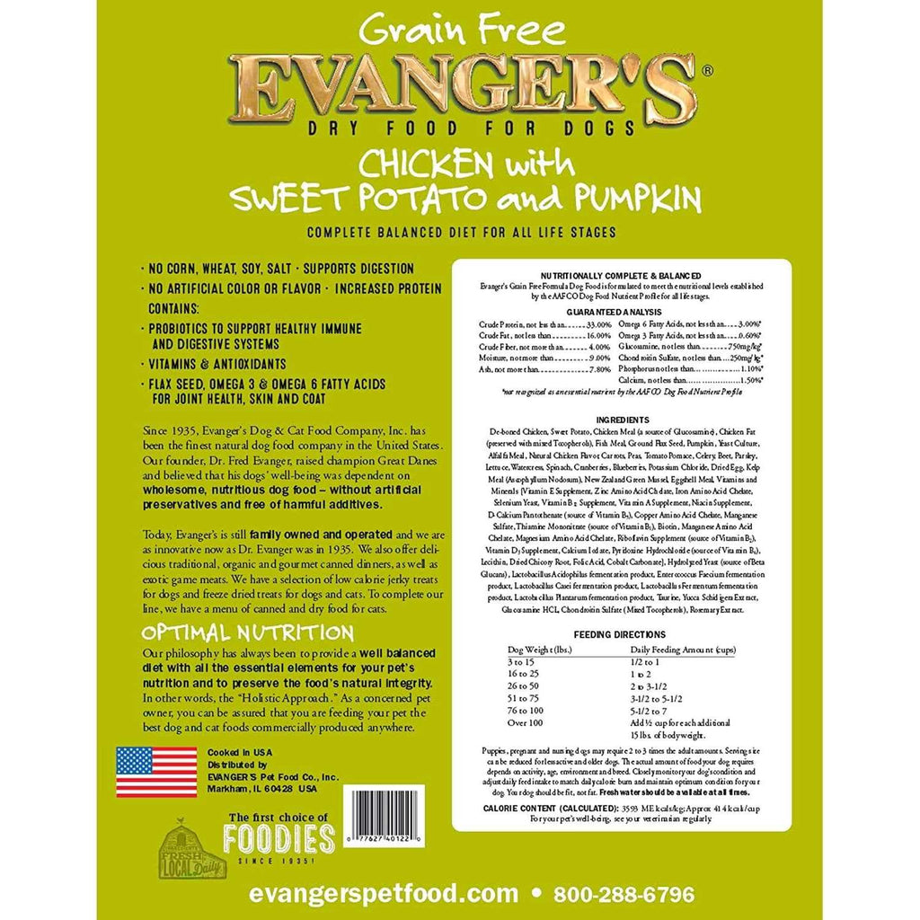 Chicken Sweet Potato & Pumpkin Grain Free Dry Dog Food N710523