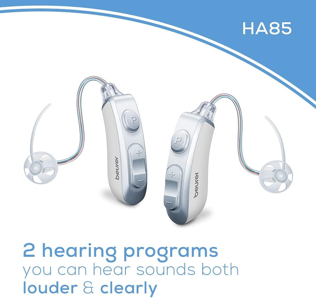 Digital Hearing Amplifier for Seniors, Adjustable Sound, Grey Z193