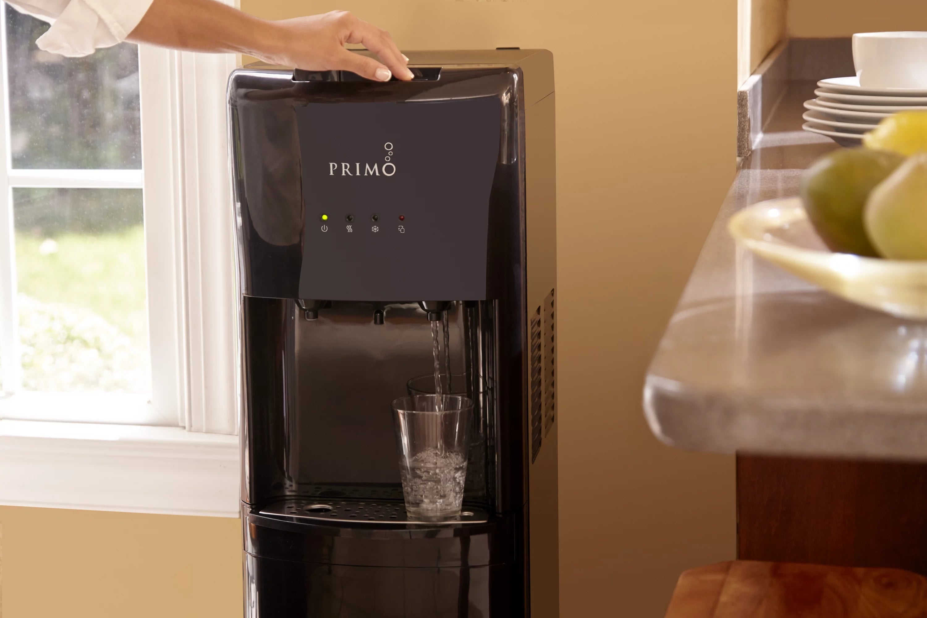 Bottom Loading Water Dispenser with Hot and Cold Water, Black W368