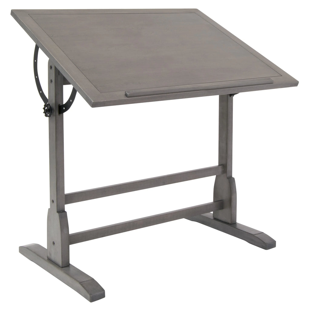 Solid Wood Drawing Table with Angle Adjustable Top Q7005