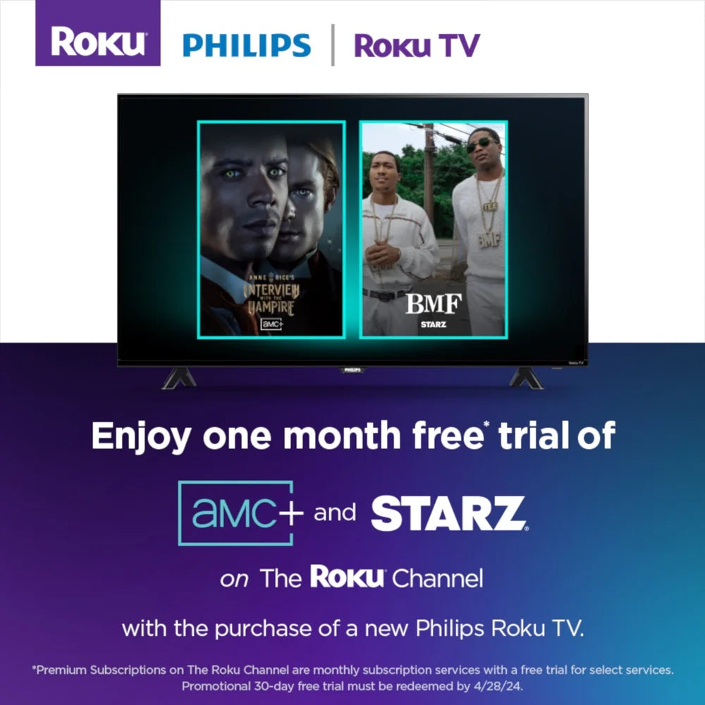 32" HD Smart Roku Borderless LED TV P76333