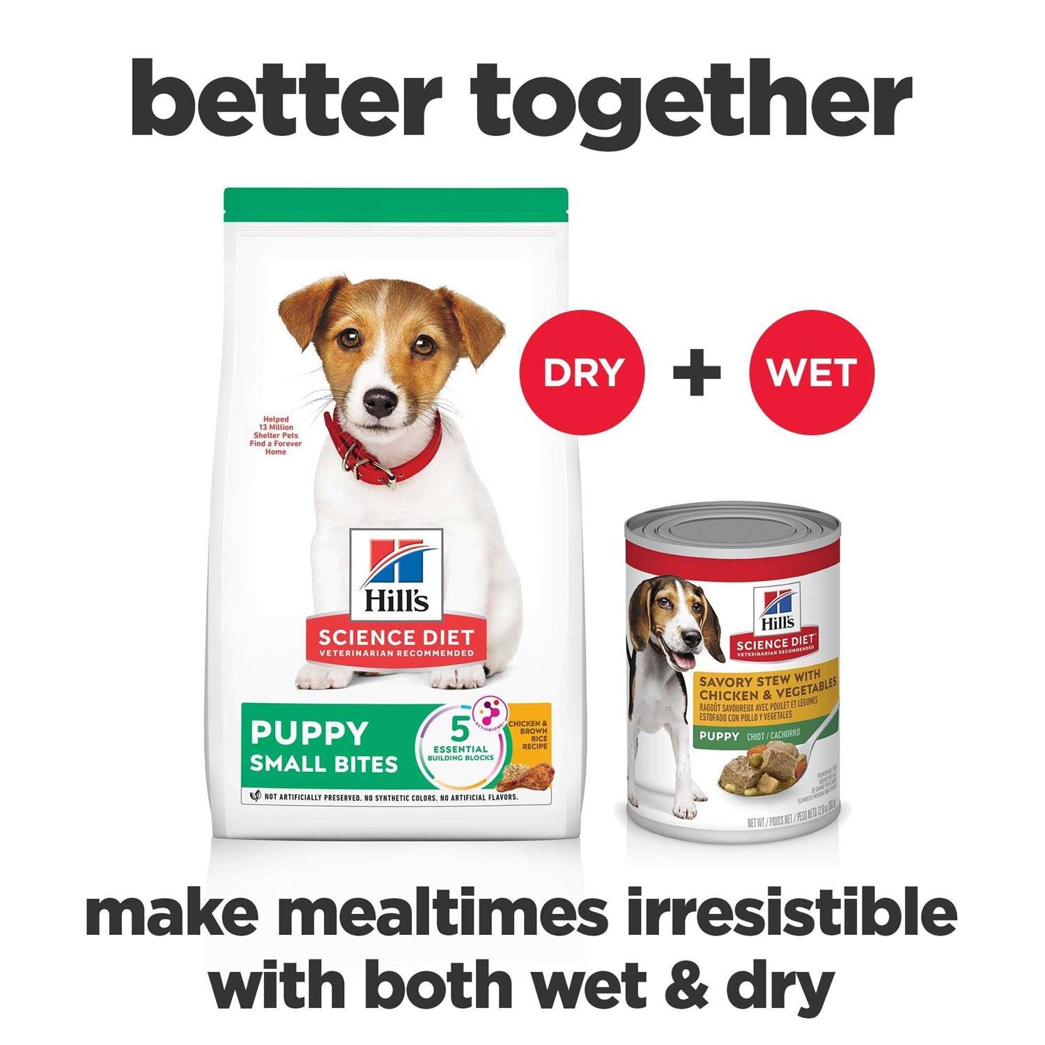Puppy Small Bites Chicken Recipe Dry Dog Food K4084