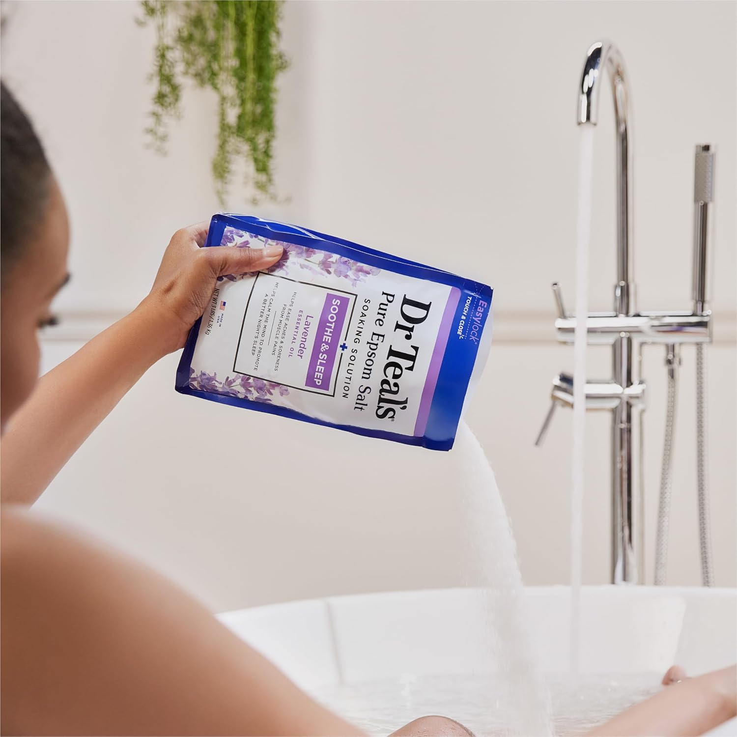 Epsom Salt Soaking Solution and Foaming Bath Combo Pack, Lavender J14544