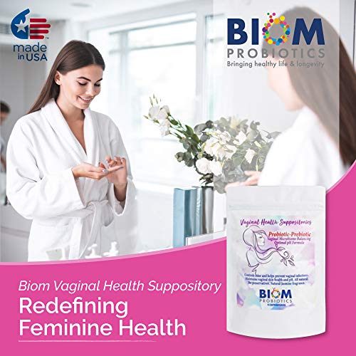 Probiotic Suppository for Vaginal pH Balance and Odor Control (30 Count) V155