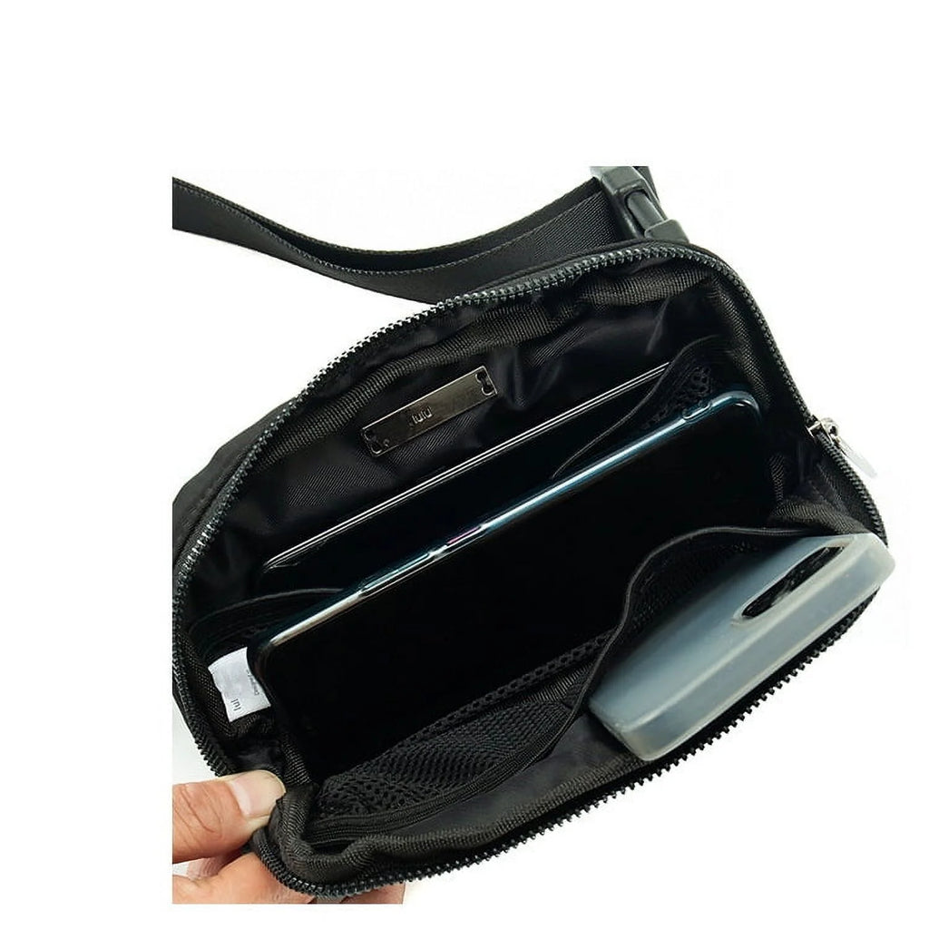 Crossbody Fanny Pack with Extended Strap, 1L, Black P825