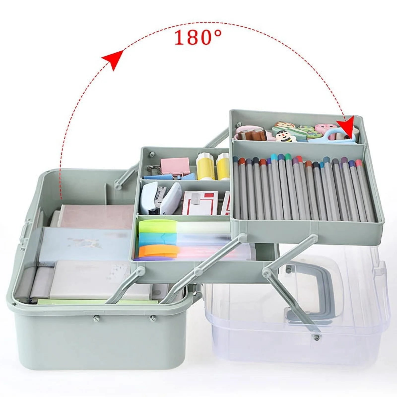 Plastic Dividing Storage Box with Adjustable Spacers N725